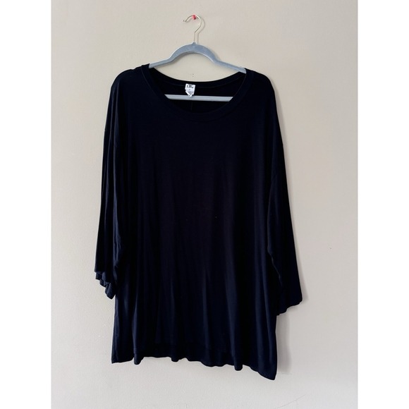 She & Sky Tops - Sew In Love Round Neck Top Plus Size Black Top, Blouse 2x EUC, Stretchy
